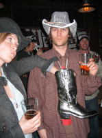 Kelly, Adam and the mega boot